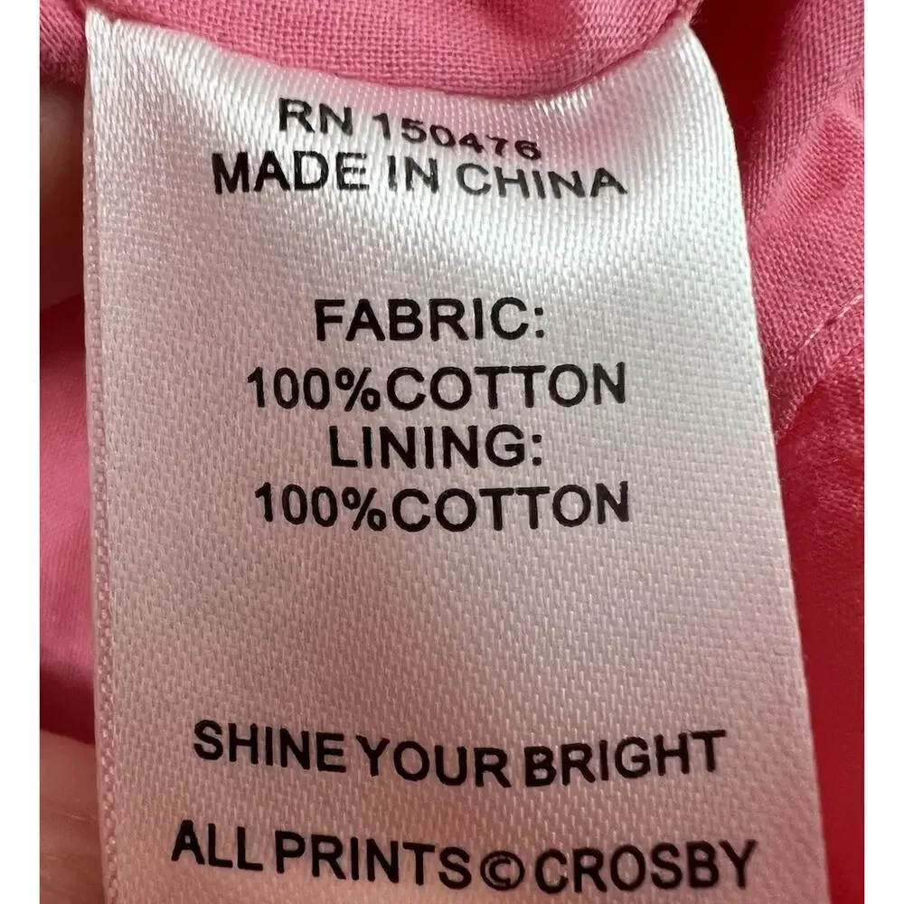 Crosby by Molly Burch Women’s Brawley Dress Pink Bellini Color block Size Medium - Picture 6 of 9